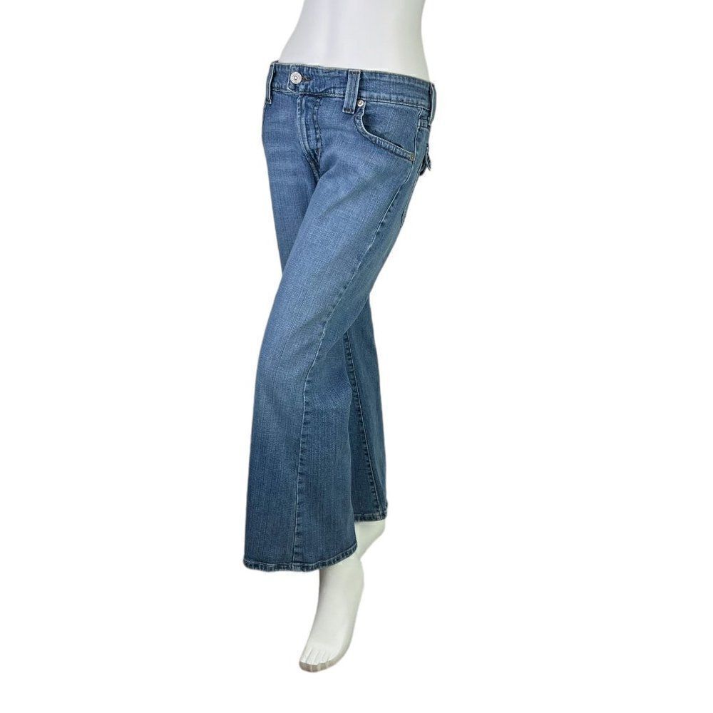Levi's Flare 515 Bootcut Women's Blue Denim Jeans Size 16